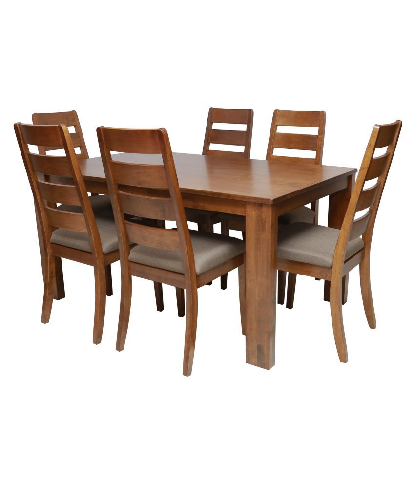 Mobel Parkland Solid Wood 6 Seater Dining Set Buy Online At Best