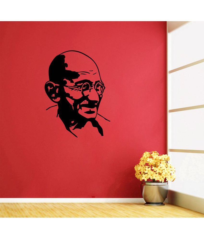 Creatick Studio Gandhi Ji Vinyl Wall Stickers - Buy Creatick Studio ...