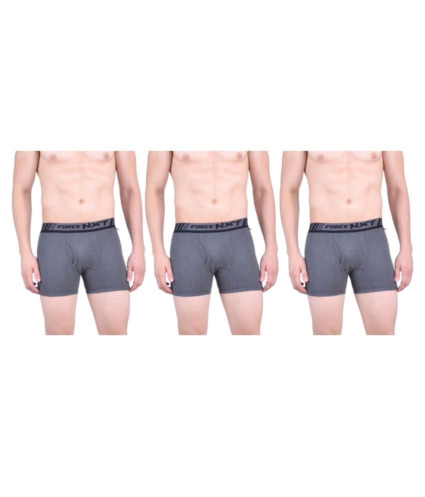     			Force Nxt Grey Trunk Pack of 3