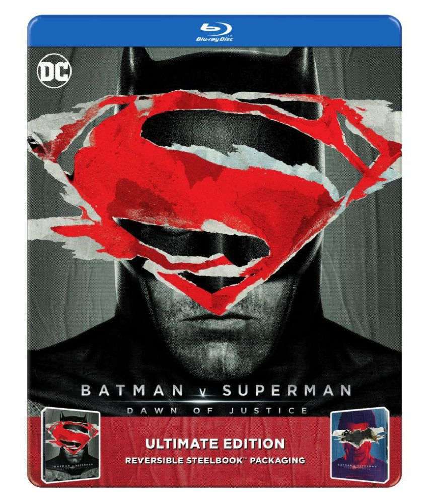 Batman V Superman: Dawn of Justice - Ultimate Edition Steel Book ( Blu-ray  )- English: Buy Online at Best Price in India - Snapdeal