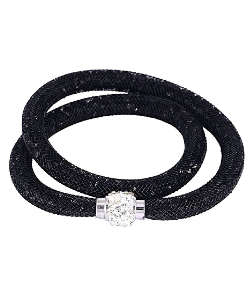     			YouBella Jewellery Stardust Crystal Bangle Bracelet Cum Necklace for Women and Girls