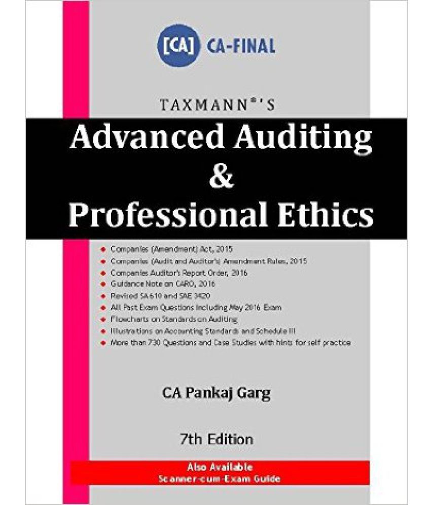     			Advanced Auditing & Professional Ethics (CA-Final) (7th Edn., May 2016)
