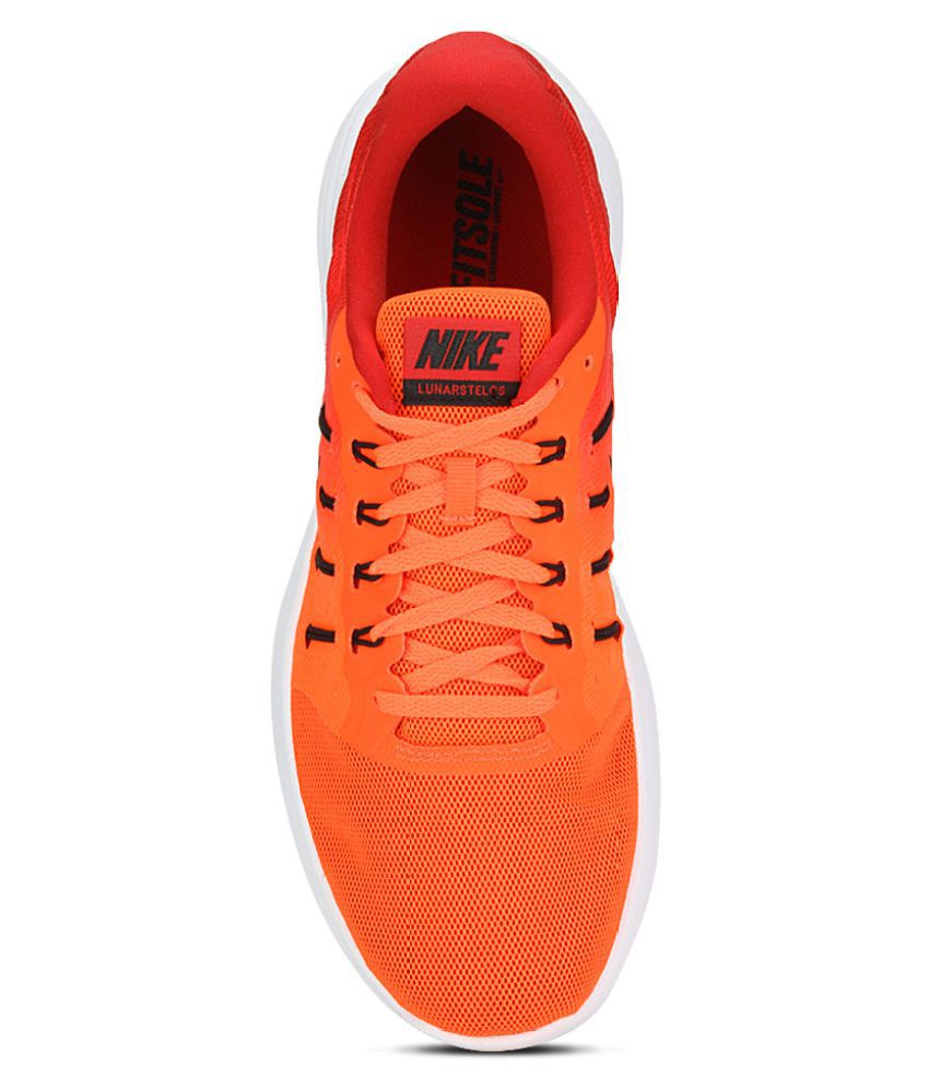 Nike Lunarstelos Orange Running Shoes 