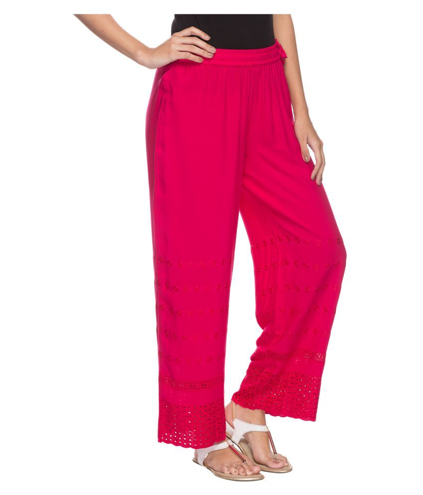 Buy Srishti by FBB Rayon Palazzos Online at Best Prices in India - Snapdeal