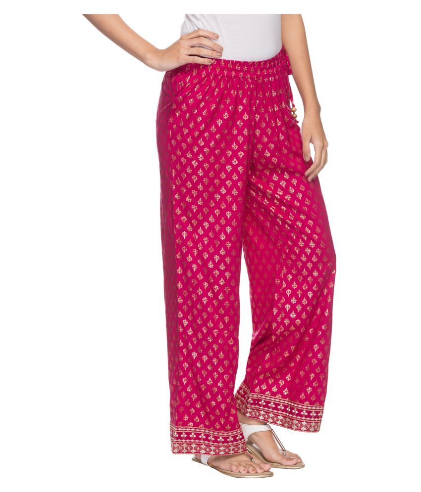 Buy Srishti by FBB Viscose Palazzos Online at Best Prices in India -  Snapdeal