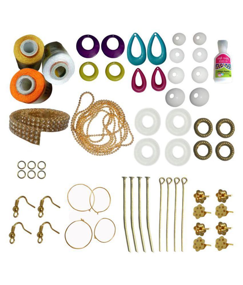     			RKB Multicolour Silk Thread Jewellery Making Kit