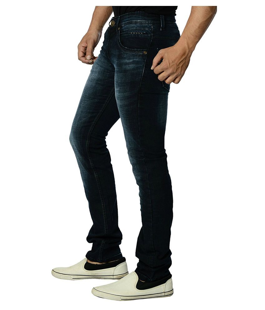 men's dark blue jeans regular fit