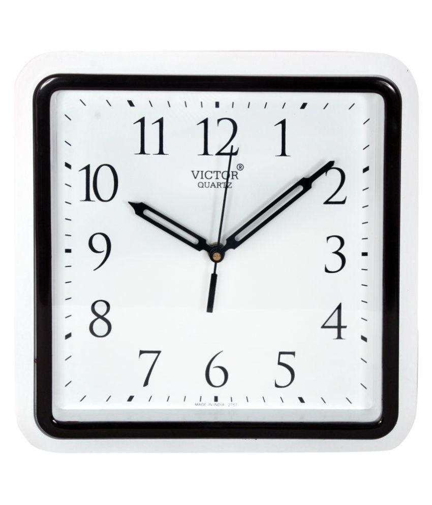 Victor Square Analog Wall Clock 8 Buy Victor Square Analog Wall