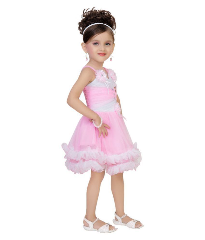 pink net frock