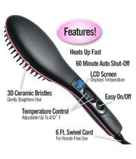 Mahekas Simple Straight Hair Straightener ( Black )