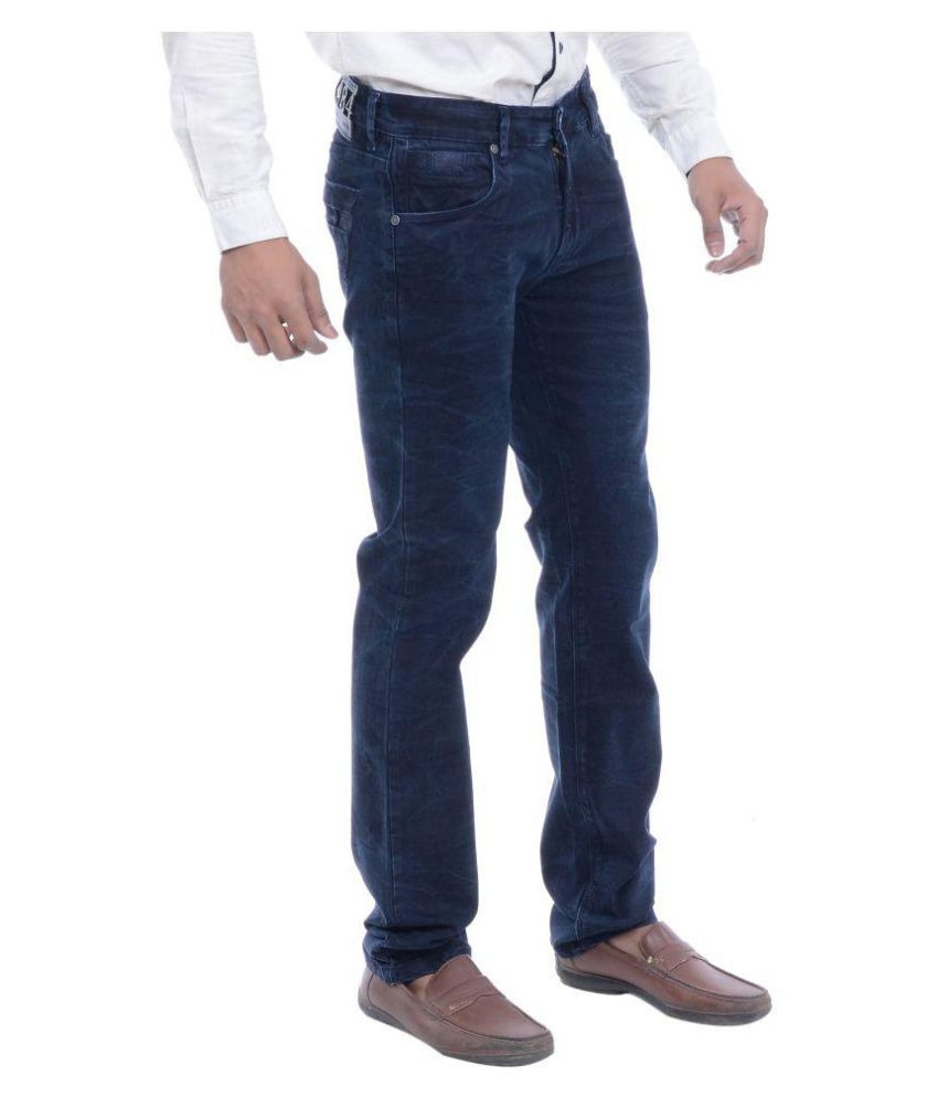 Moustache Blue Regular Fit Jeans - Buy 