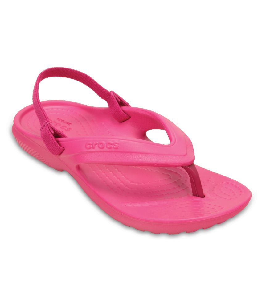 Crocs flip flop pink Clearance