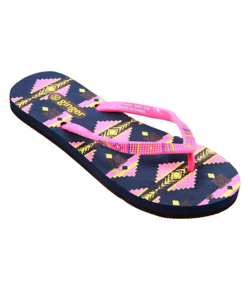 Ginger Pink Slippers Price in India 
