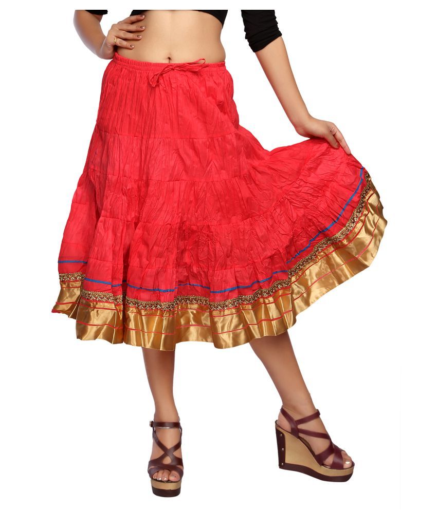 Buy Carrel Cotton Broomstick Skirt Online at Best Prices in India