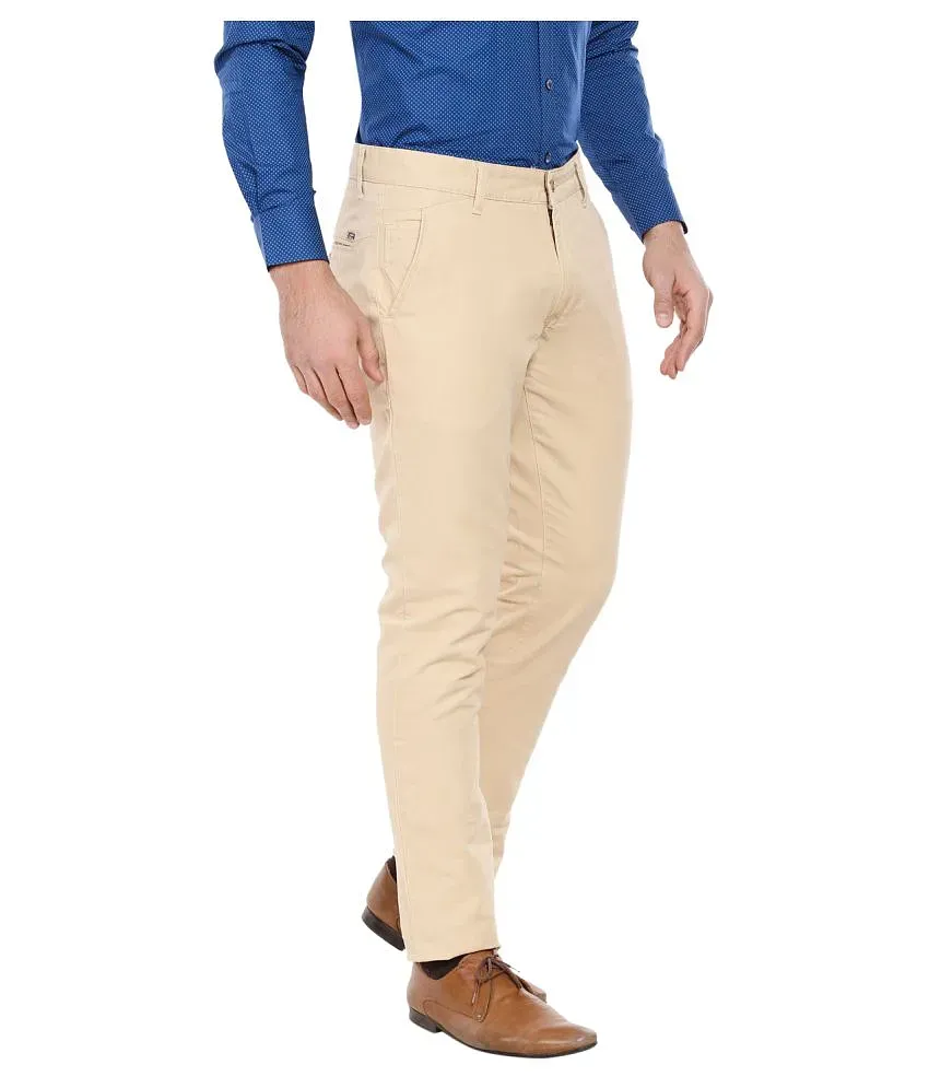 Shop Oxemberg Men Slim Fit Texture Casual Trouser Online