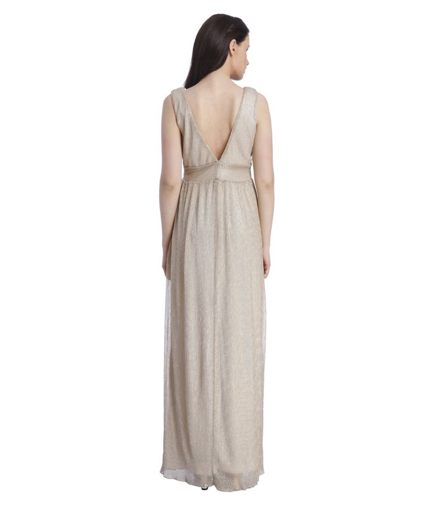 poly material long gown styles