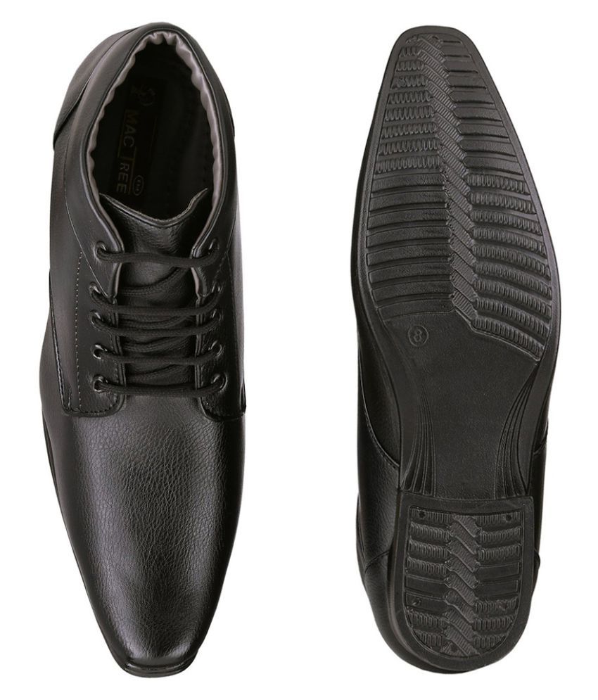 mactree black formal shoes