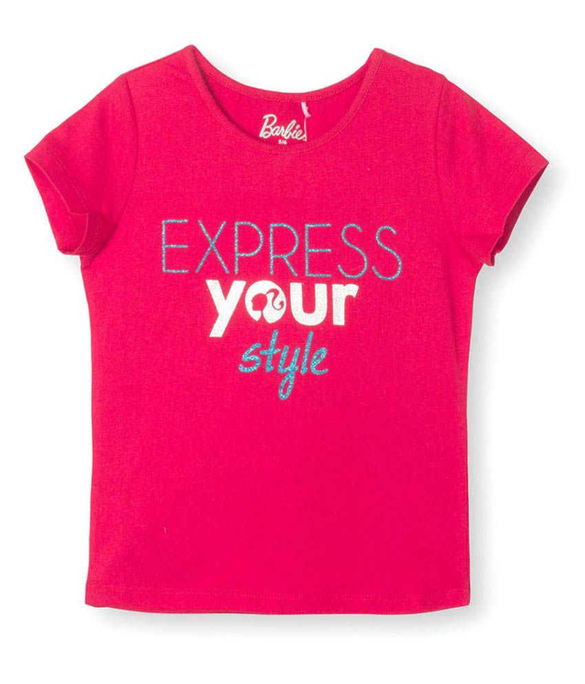 red barbie shirt