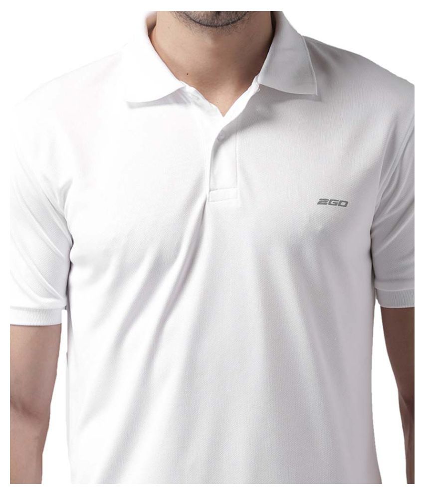 2go White Polyester Polo T-Shirt Single Pack - Buy 2go White Polyester ...