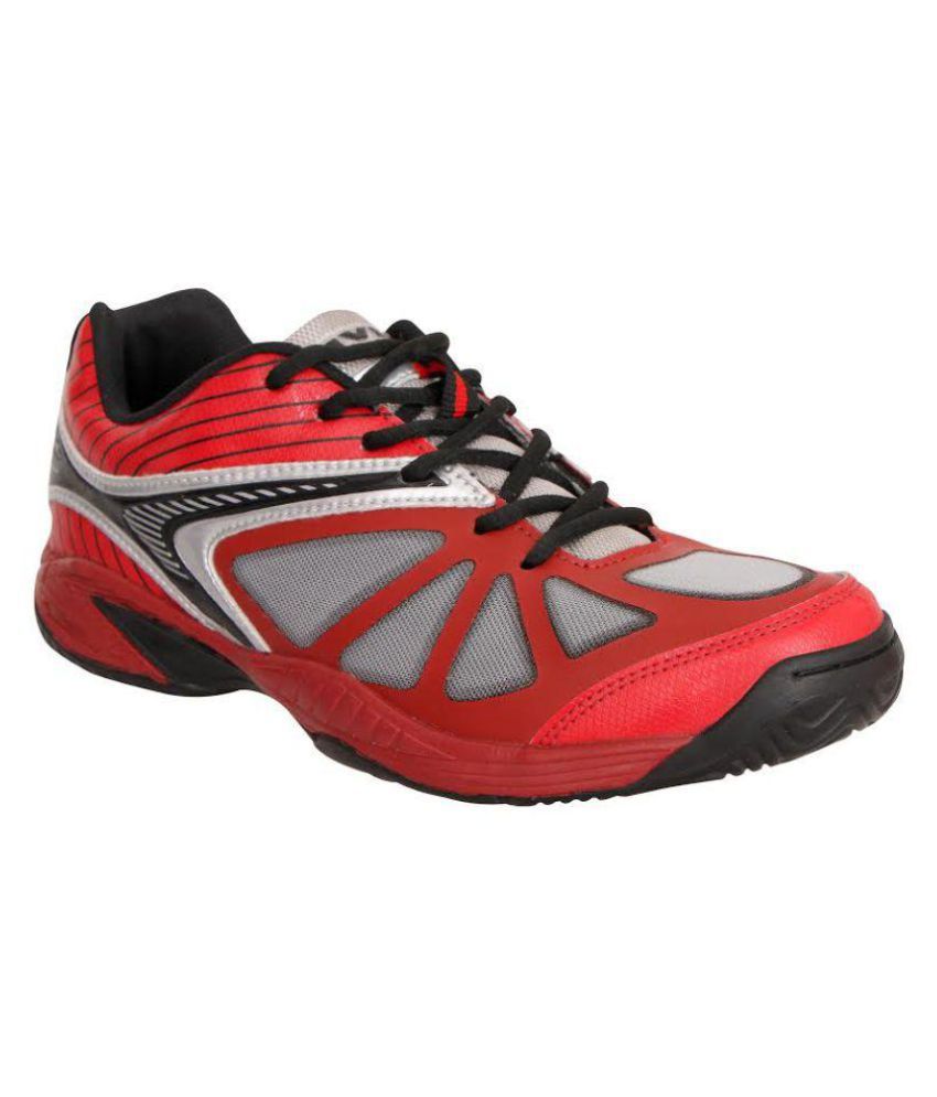 Nivia Ray Tennis Shoes Red Male Non-Marking Shoes: Buy Online at Best ...