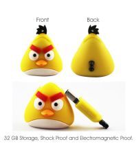 Probus Angry Bird 32GB USB 2.0 Fancy Pendrive Yellow