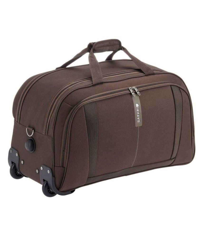 Safari Revv Brown Medium Rolling Duffle 2 Wheels Buy Safari Revv