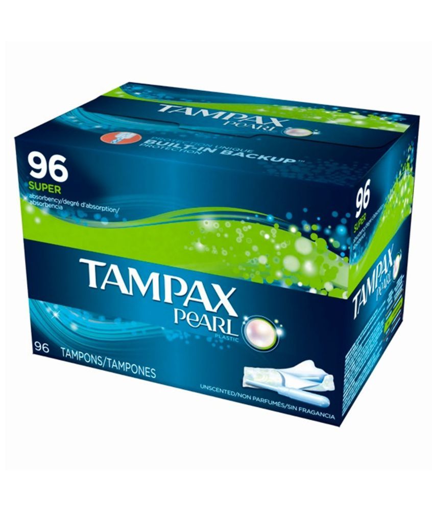 Tampax Pearl Plastic 96 Super Tampons: Buy Tampax Pearl Plastic 96 ...