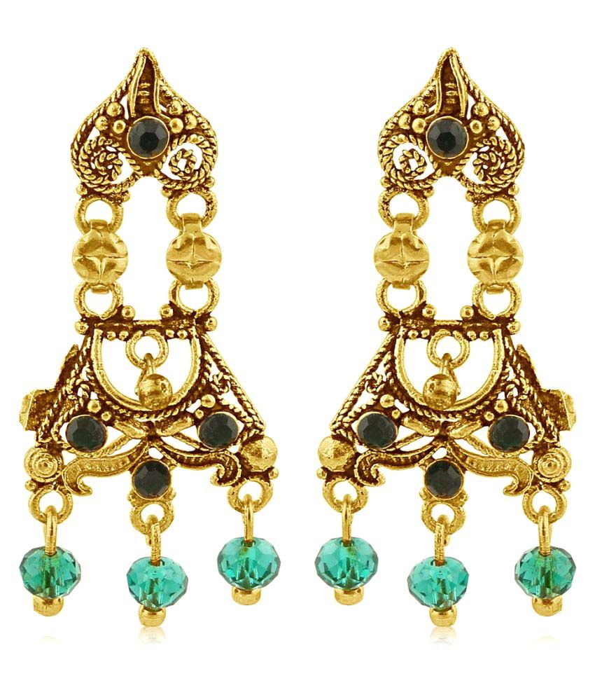 Sukkhi Gold Plated Chandeliers Earrings For Women Buy Sukkhi Gold