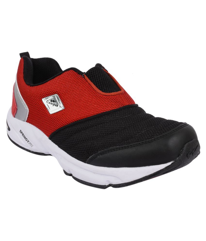 Campus Montaya Black Running Shoes 