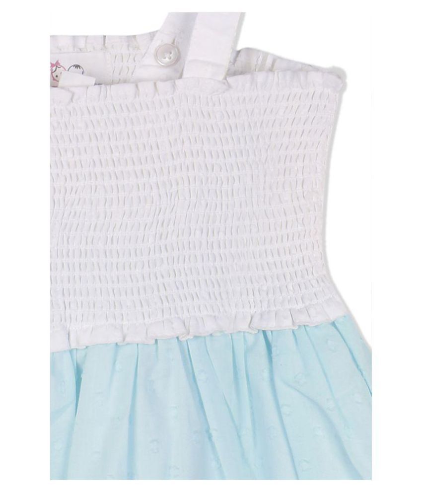 sky blue frock design