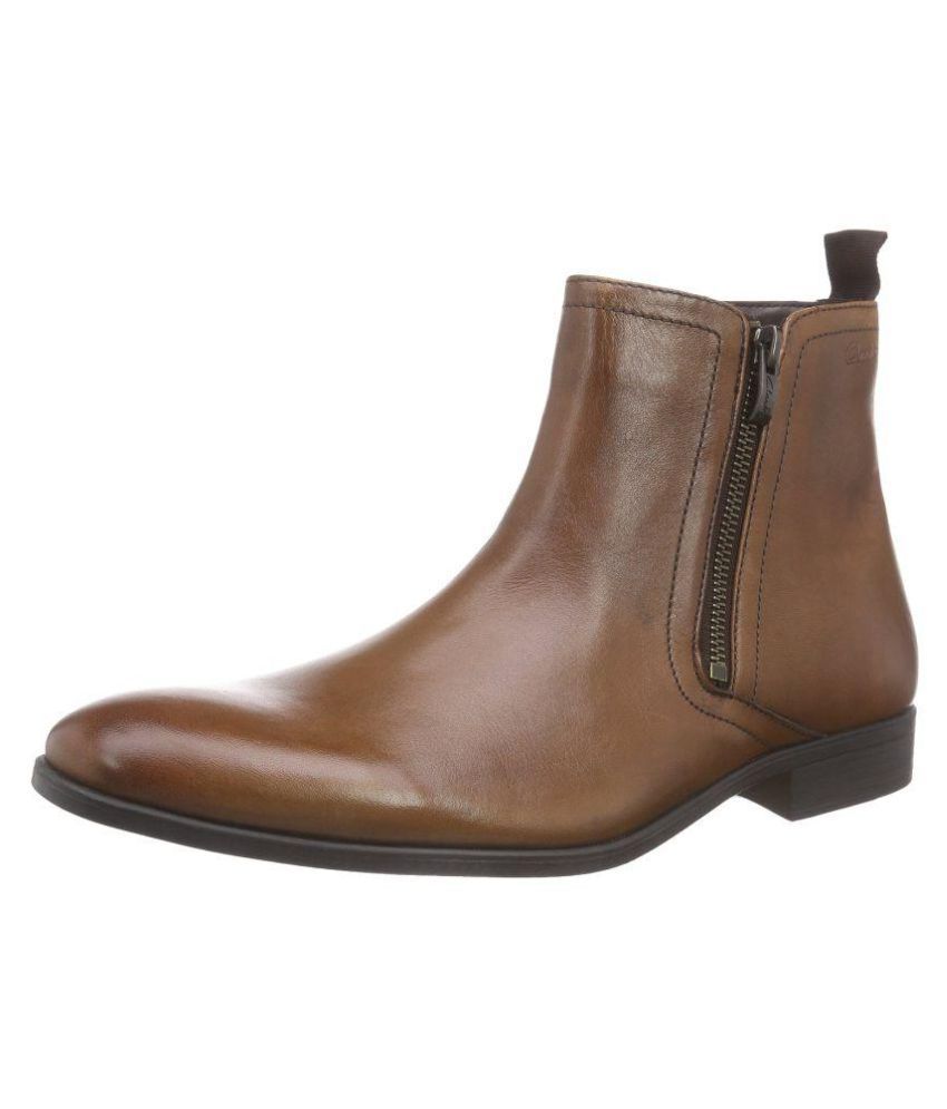 clarks tan chelsea boots