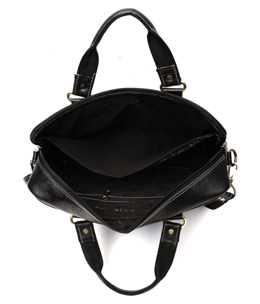 Hammonds Flycatcher Latest Black Genuine Leather Office Bag - Buy ...