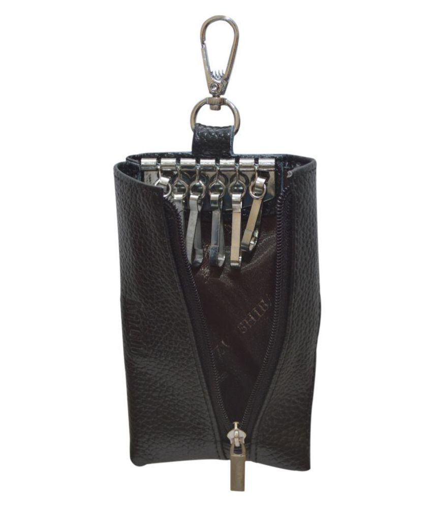 Knott Black Leather Key Holder Pouch Buy Online at Low Price in India