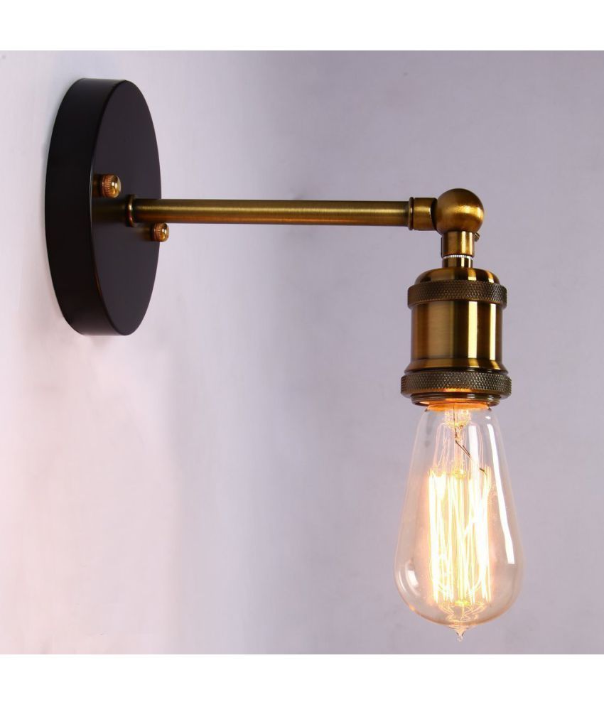Glitz Edison Wall Lamp Antique Vintage Loft Metal Glitz Edison Wall Lamp Antique Vintage Loft Metal Light Gold