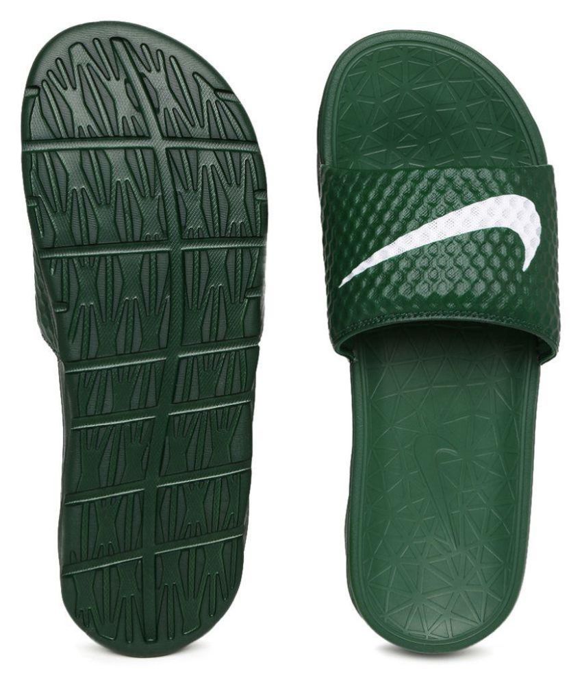 Nike Green Slide Flip flop Price in India- Buy Nike Green Slide Flip ...