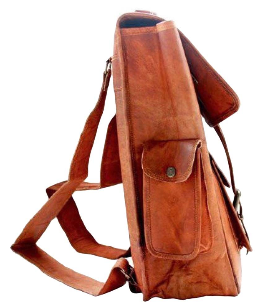 Crafat Brown Backpack Buy Crafat Brown Backpack Online at Low Price