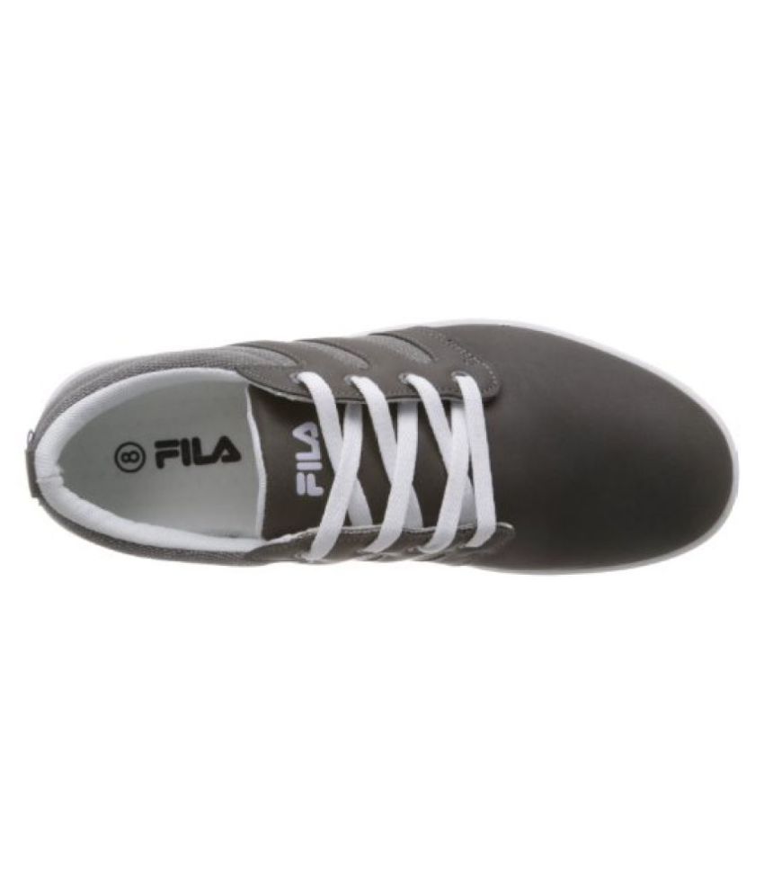 Fila men calve grey canvas sneakers Clearance