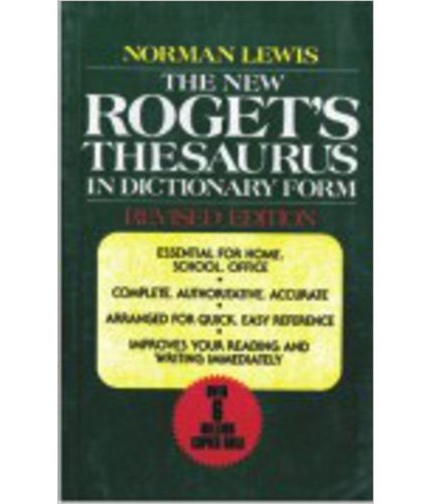 The New Roget's Thesaurus Buy The New Roget's Thesaurus Online at Low