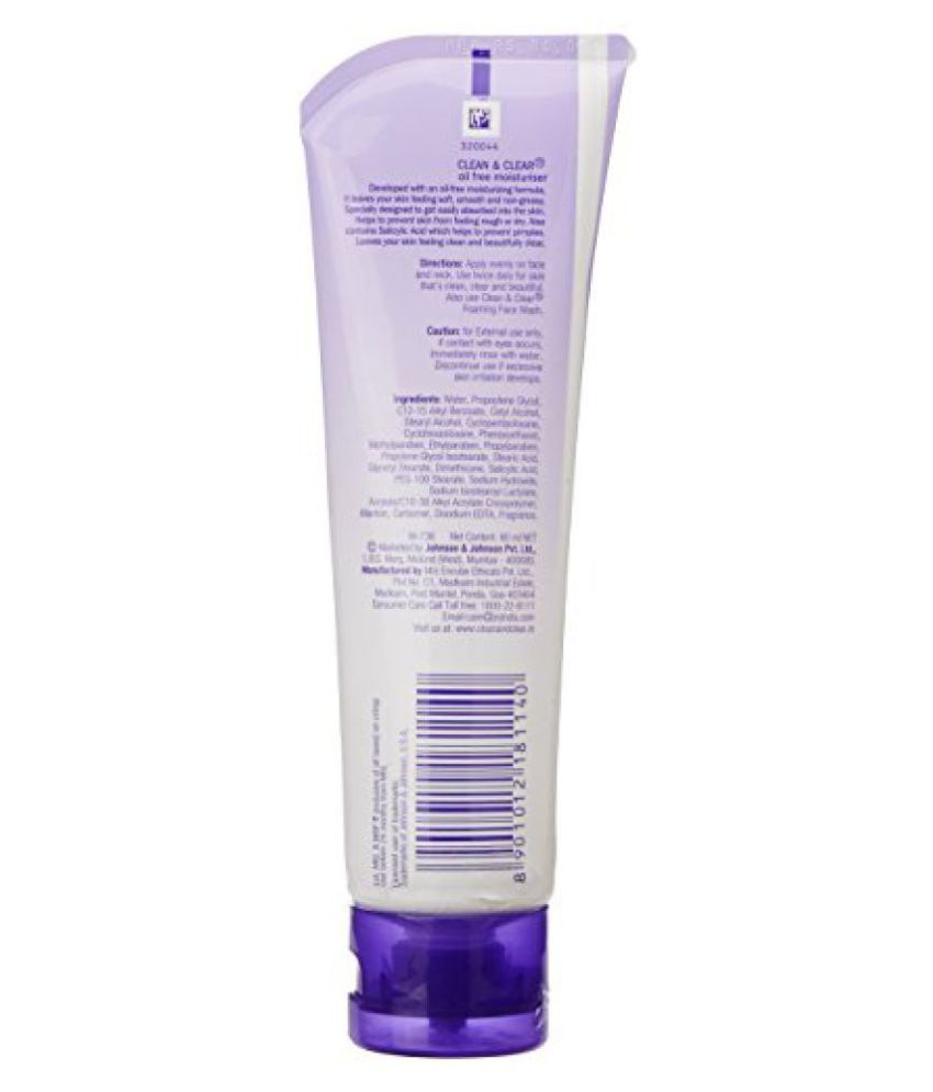 clean n clear moisturizer price