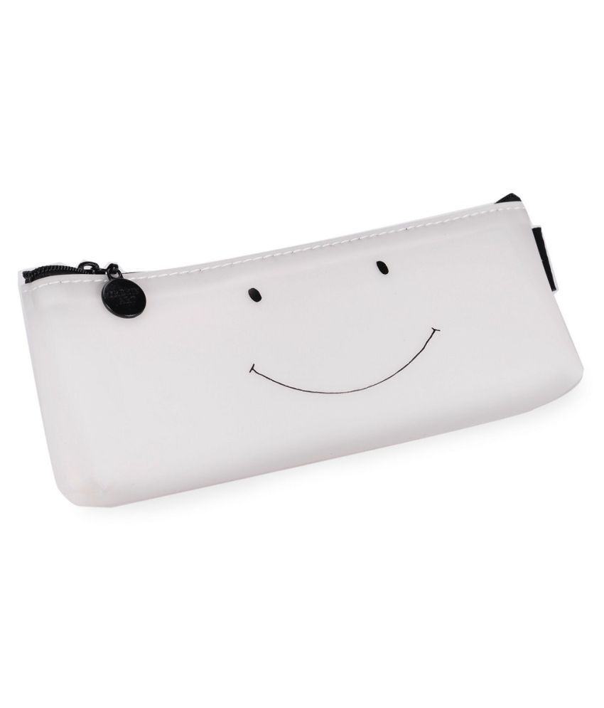 white pencil pouch