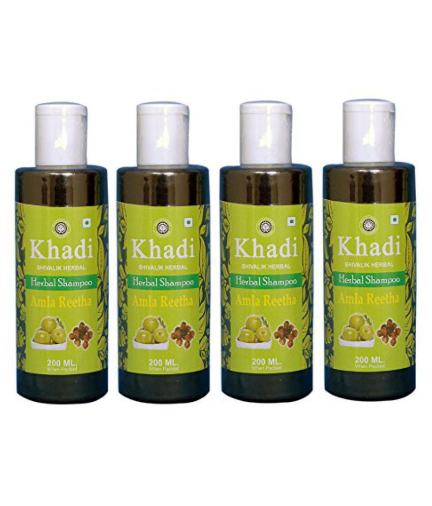     			Khadi Amla Reetha Herbal Shampoo 200ml Combo(Pack of 4)