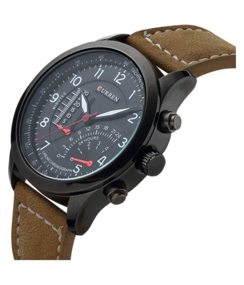 Curren Brown Analog Men's Watch - Buy 