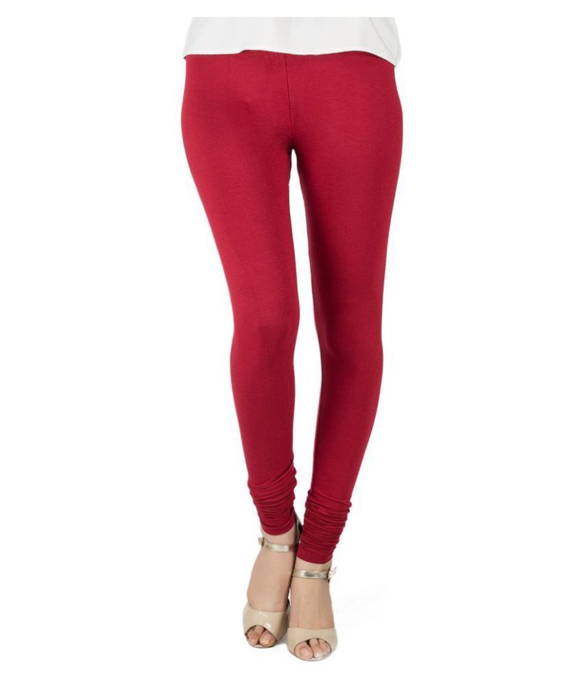 Fashion Womens Maroon Churidar Leggings 