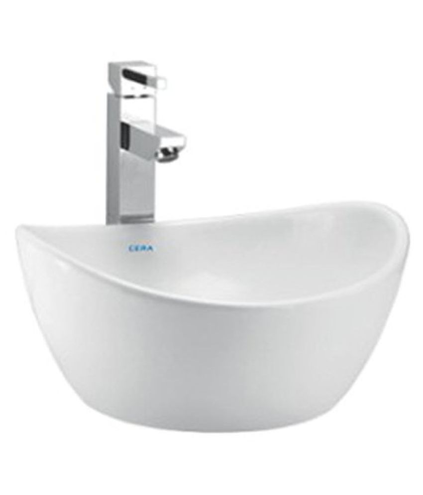 Buy Cera Cloister 1046 Wash Basin (White , One Piece) Online at Low
