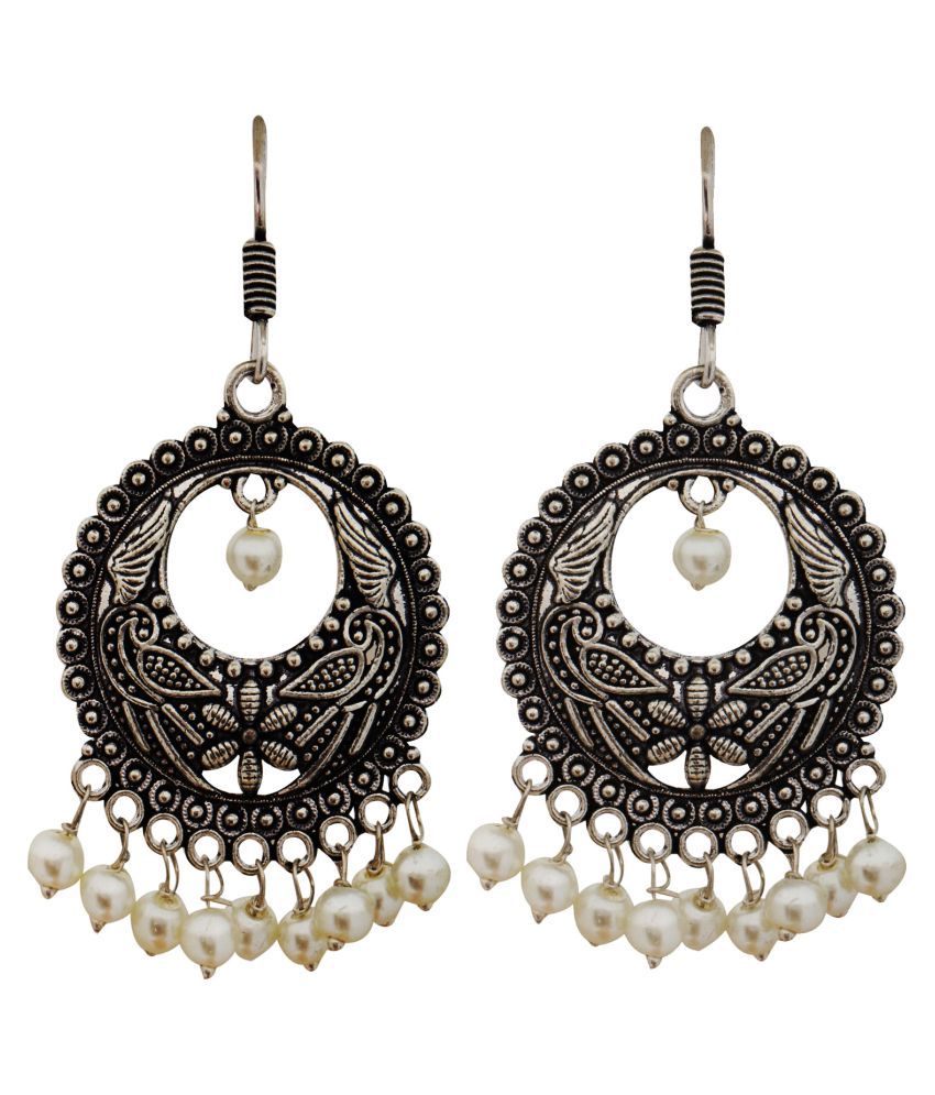 Binni S Wardrobe German Silver Chandelier Earrings Binni S Wardrobe German Silver Chandelier Earrings
