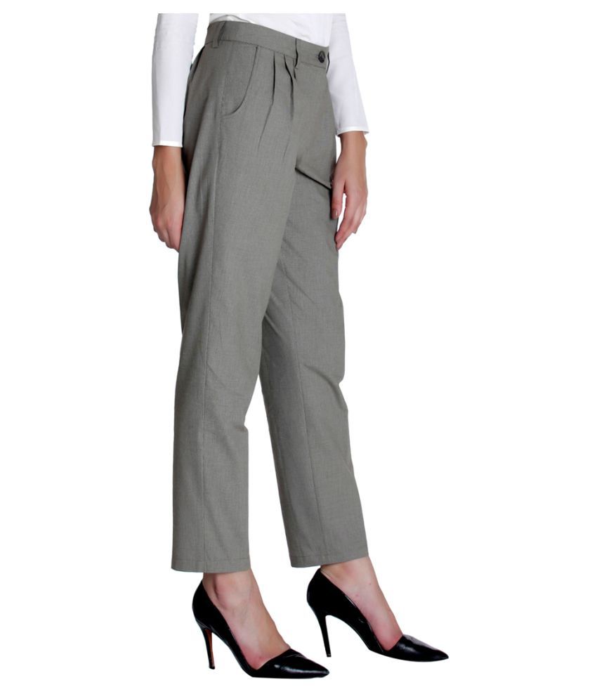 pleated formal trousers