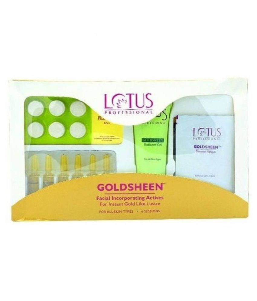 Lotus Professinal golsheen Facial Kit 100gm gm Pack of 4 Buy Lotus