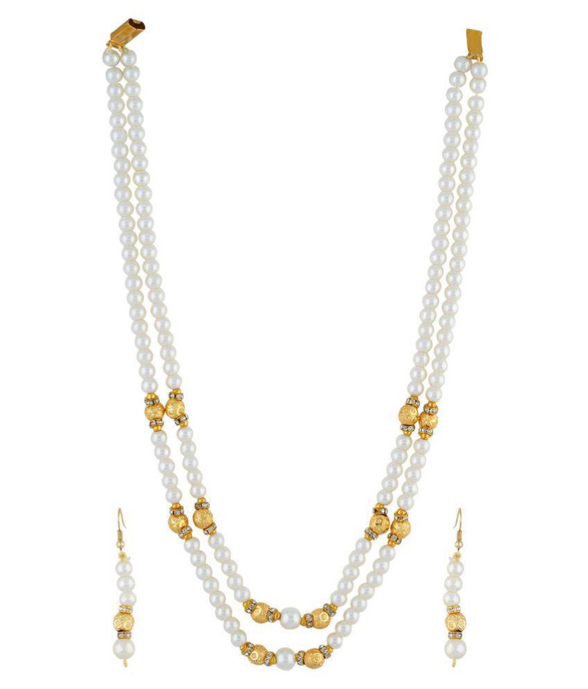     			Vishakapearlsandjewellers Multicolour Alloy Necklace Set