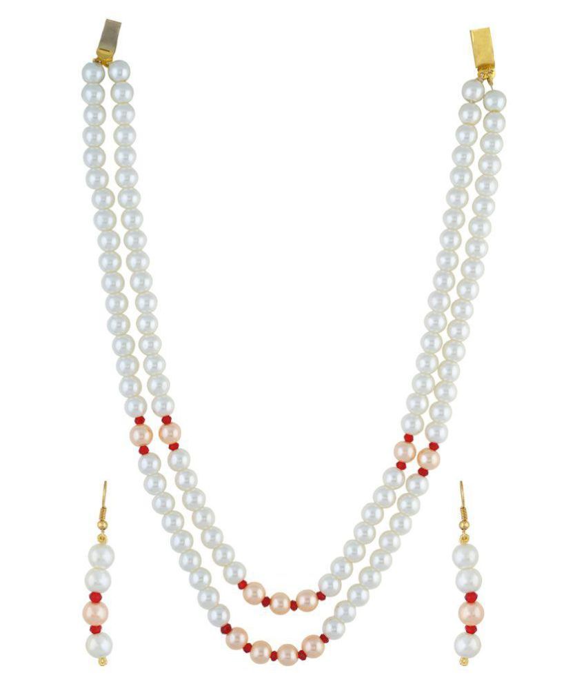     			vishakapearlsandjewellers - Multicolor Alloy Necklace Set ( Pack of 1 )