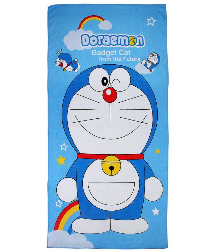     			Belomoda Blue Blends Bath Towels 1 Doraemon Printed Bath Towel